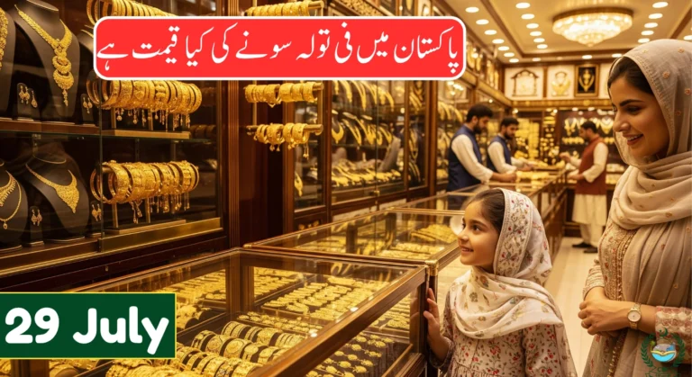 Gold Price in Pakistan Today – 29 July 2025 (1 Tola Rate Update)