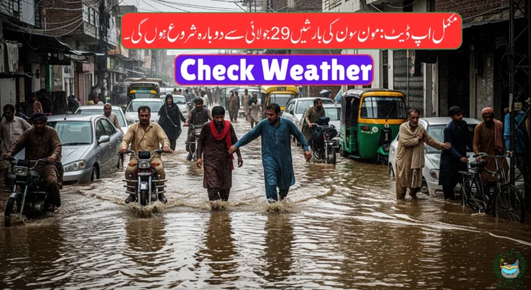 Heavy Rain Expected in Pakistan from July 29 – Citywise Alert